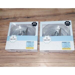 Tableluxe Dinner Plate set for 8 disposable